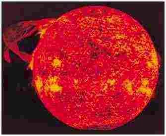 protuberances Solaire en boucle.jpg (10813 octets)